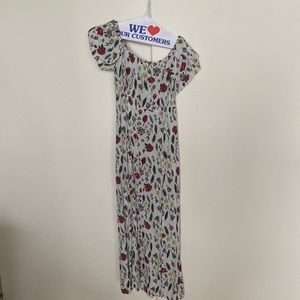 Stone Cold Fox satin floral midi dress